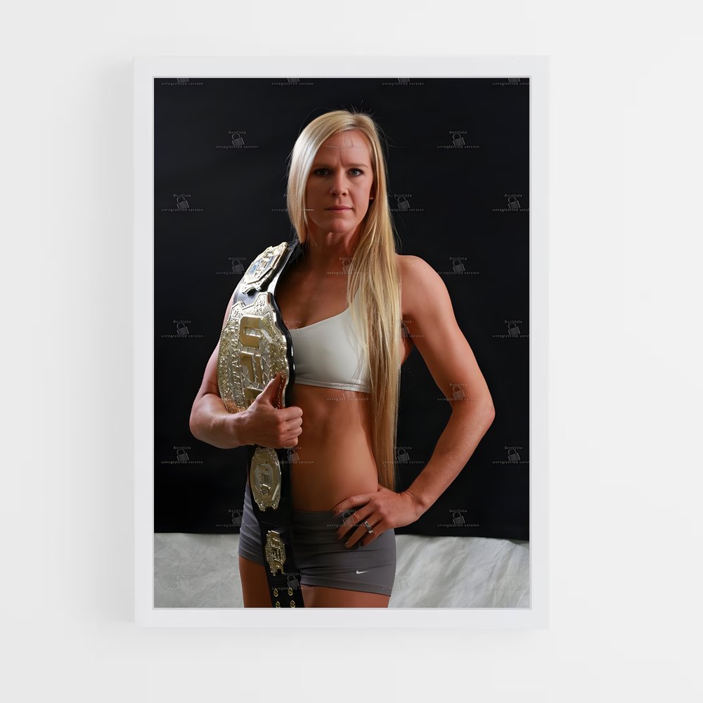 Poster Holly holm ambition – affiche MMA (vue 3)